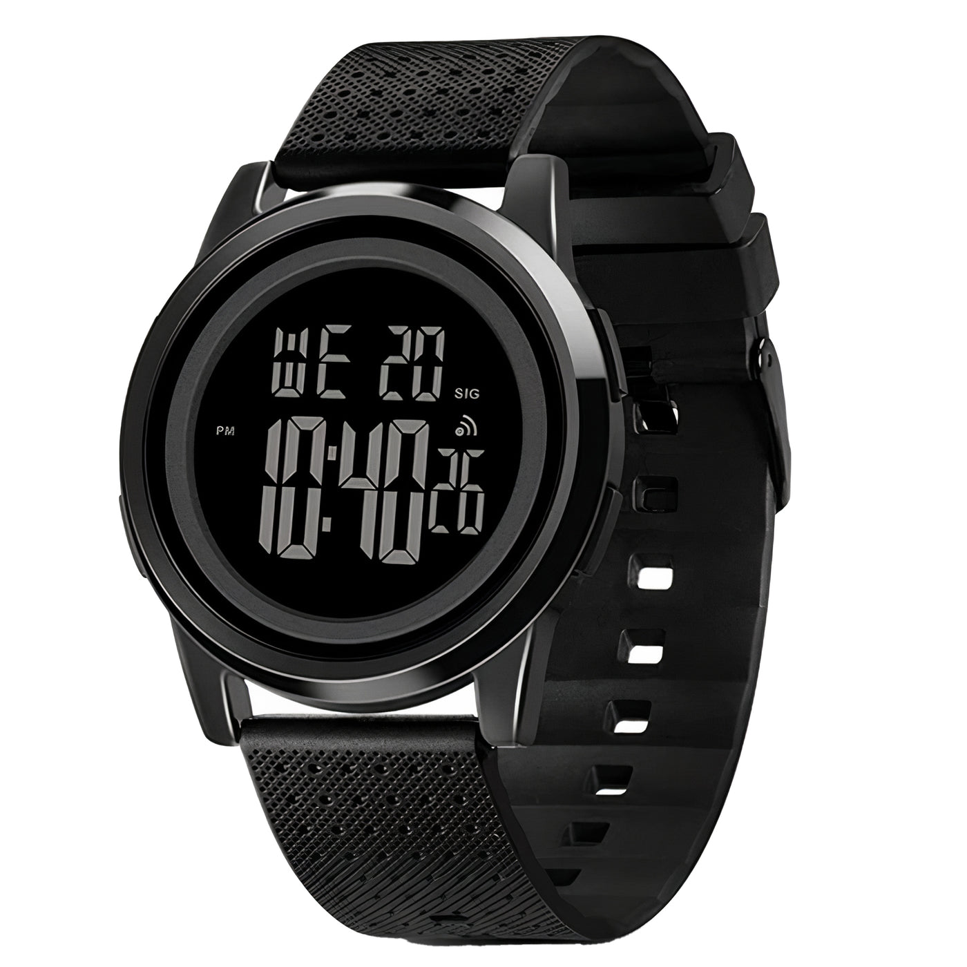 Unisex Digital Watch - Black Black